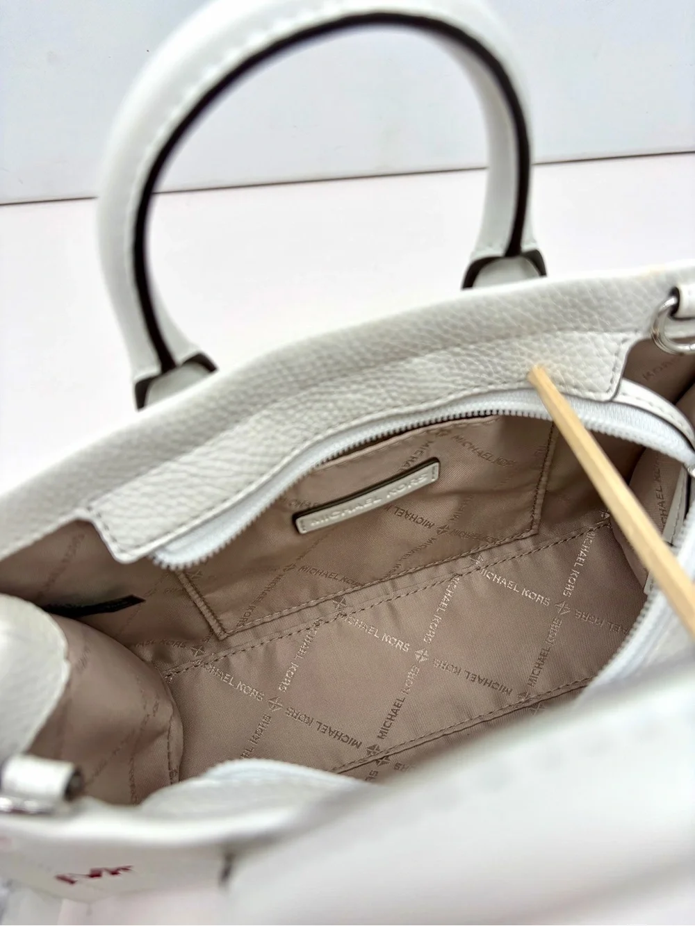 Michael Kors Mirella Small Rainbow Logo Embossed Convertible Crossbody Bag